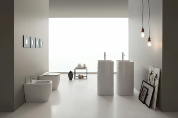 MOON - Freestanding ceramic washbasin by Scarabeo Ceramiche - view 3